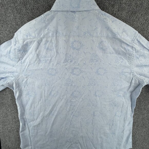 Robert Graham Long Sleeve Button Up Shirt Men Cotton Blue Floral XL Classic Fit - Picture 14 of 15